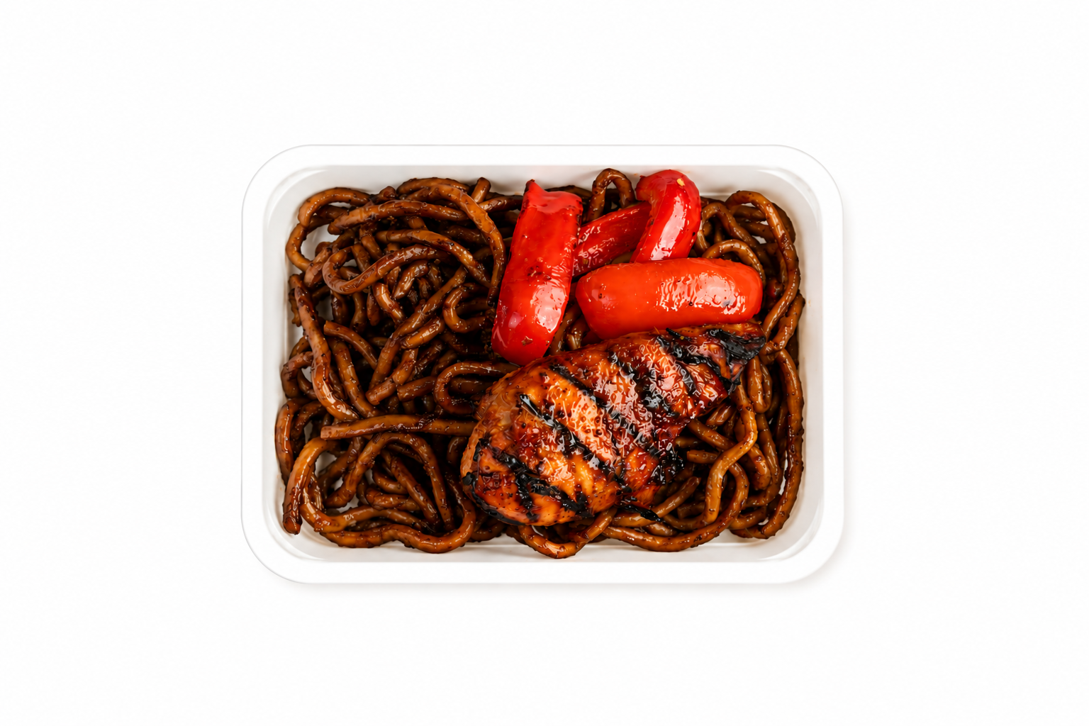 Grilled BBQ Chicken Shanghai Noodle Power Bowl