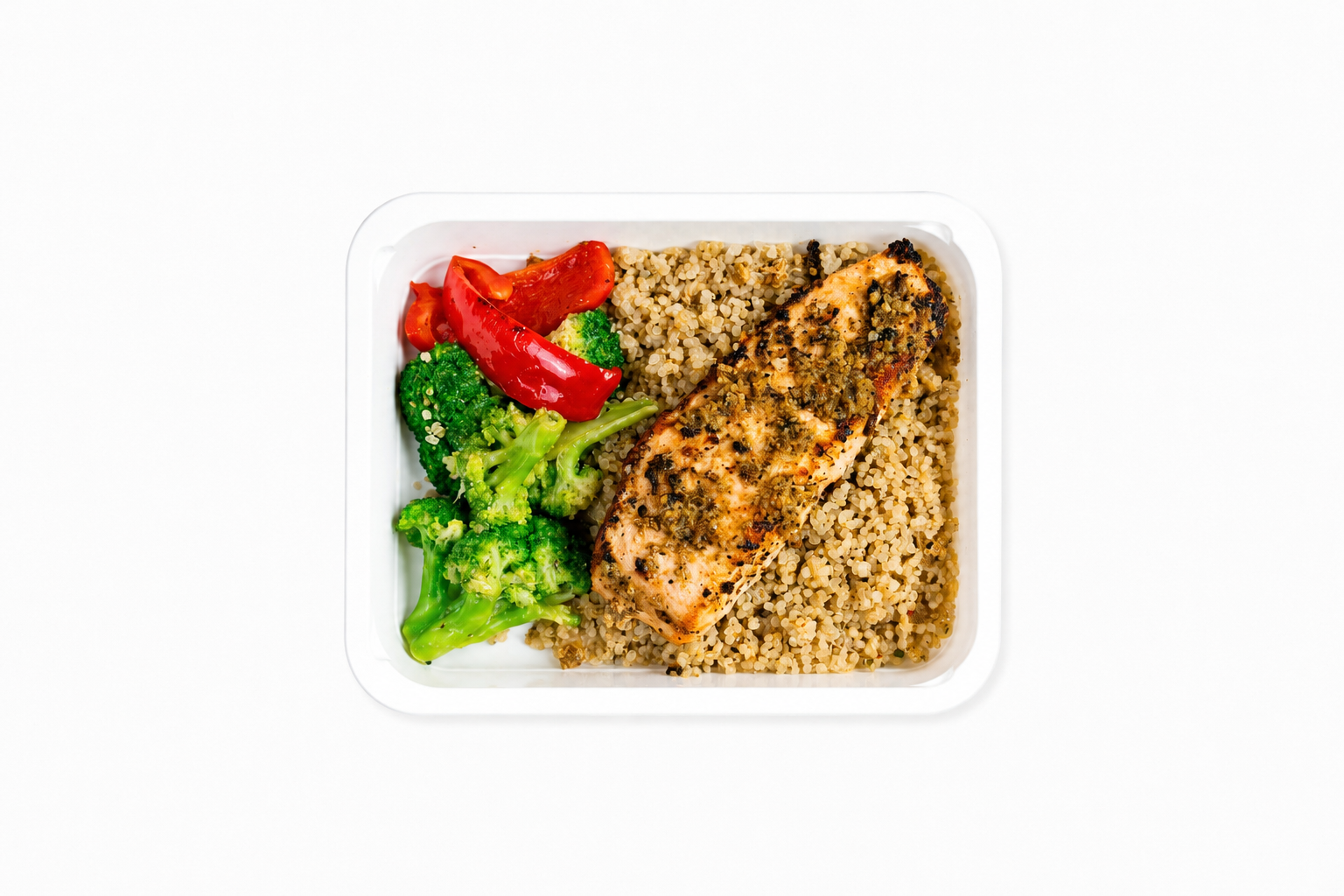 Herb Crusted Pesto Salmon Performance Plate