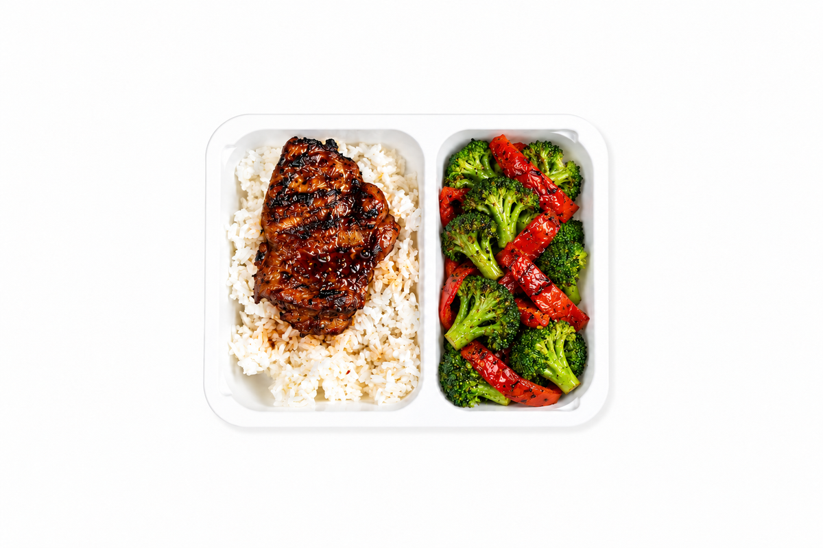 Sticky Honey Garlic Chicken Fuel Bowl